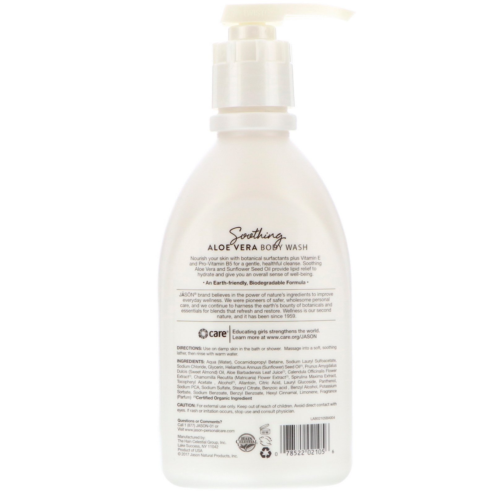 Comprar Jason Natural, Loção Corporal Pura e Natural, Babosa Relaxante, 30 fl oz (887 ml) - Imagem 2