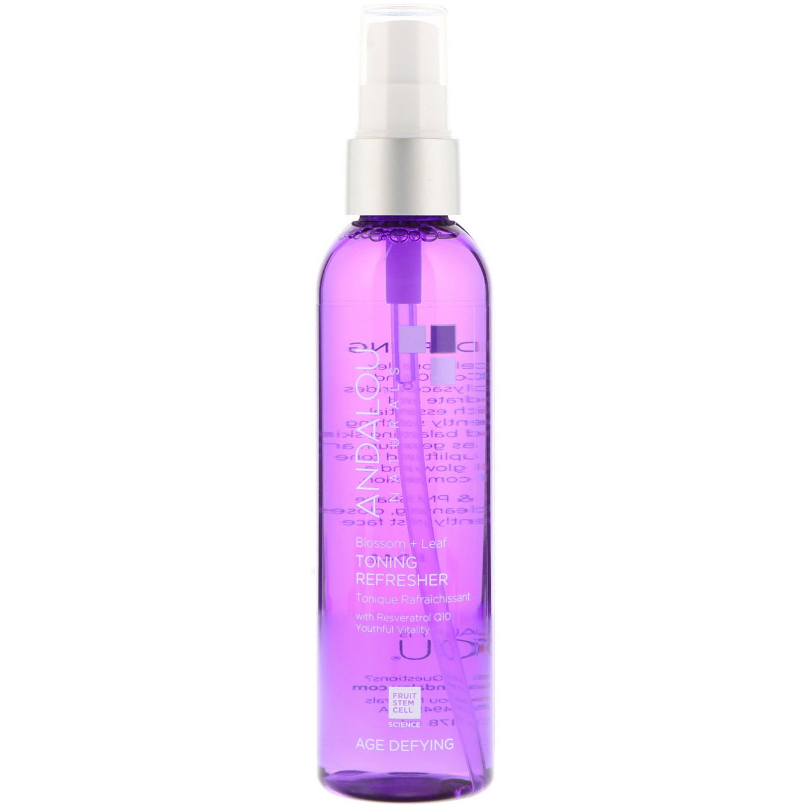 Comprar Andalou Naturals, Tonificador refrescante, Blossom + Leaf, Rejuvenescedor, 6 fl oz (178 ml) - Imagem 3