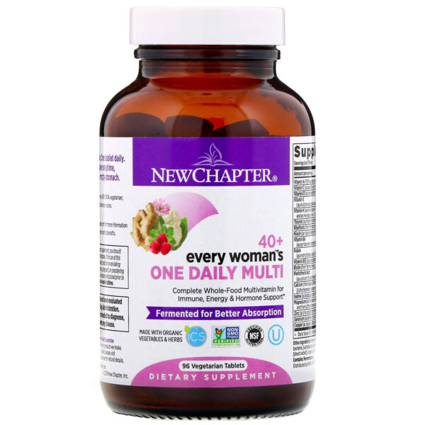 Comprar New Chapter, 40+ Every Woman's One Daily Multi, 96 Comprimidos Vegetarianos - Imagem 4