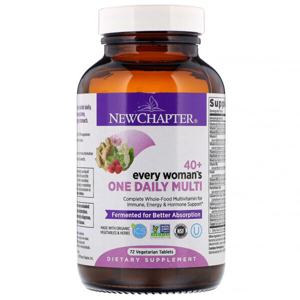 Comprar New Chapter, 40+ Every Woman's One Daily Multi, 72 Comprimidos Vegetais - Imagem 4