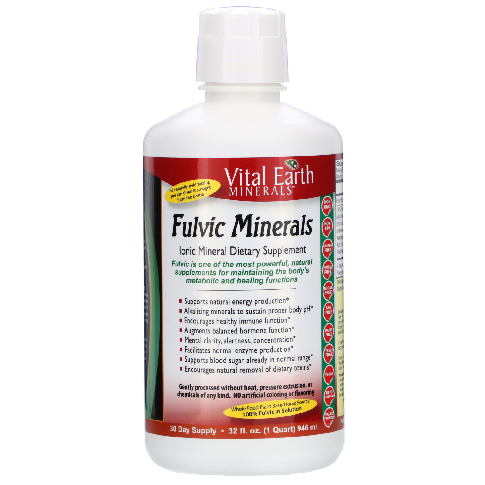 Comprar Vital Earth Minerals, Fulvic Mineral Complex, Ionic Mineral Dietary Supplement, 946 ml (32 fl oz)