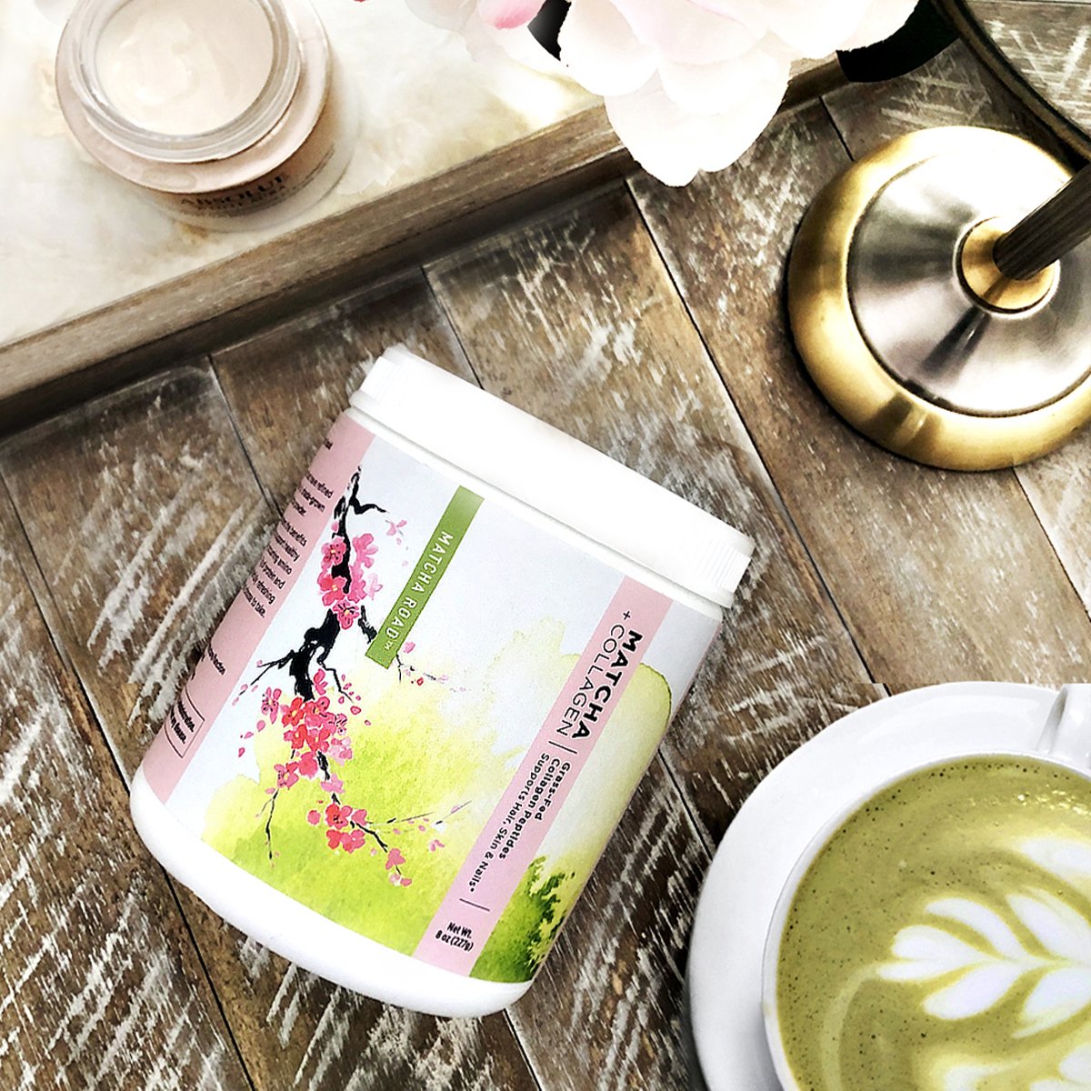 Comprar Matcha Road, Matcha + Colágeno, Peptídeos de Colágeno de Alimentação com Grama, 224 g (7,9 oz) - Imagem 3