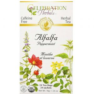 Comprar Celebration Herbals Herbal Tea, Chá Orgânico de Alfalfa e Hortelã-Pimenta - 24 Saquinhos de Chá