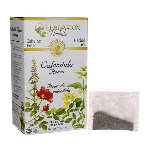 Comprar Celebration Herbals Herbal Tea, Chá de Flor Calêndula Orgânica - 24 Saquinhos de Chá