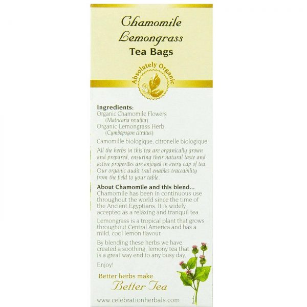 Comprar Celebration Herbals, Chá de Capim-limão e Camomila - 24 Sacos de Chá - Imagem 4