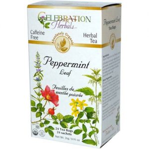 Comprar Celebration Herbals, Chá da Folha de Hortelã-pimenta Orgânico - 24 Sacos
