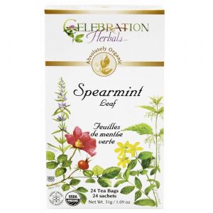 Comprar Celebration Herbals, Chá Orgânico de Folhas de Hortelã - 24 sacos de chá.