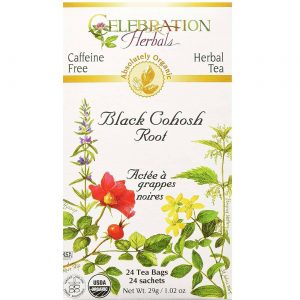 Comprar Celebration Herbals, Chá de Cohosh Preto Orgânico - 24 Saquinhos de Chá