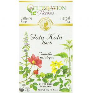 Comprar Celebration Herbals Herbal Tea, Chá de Gotu Kola Orgânico - 24 Saquinhos de Chá