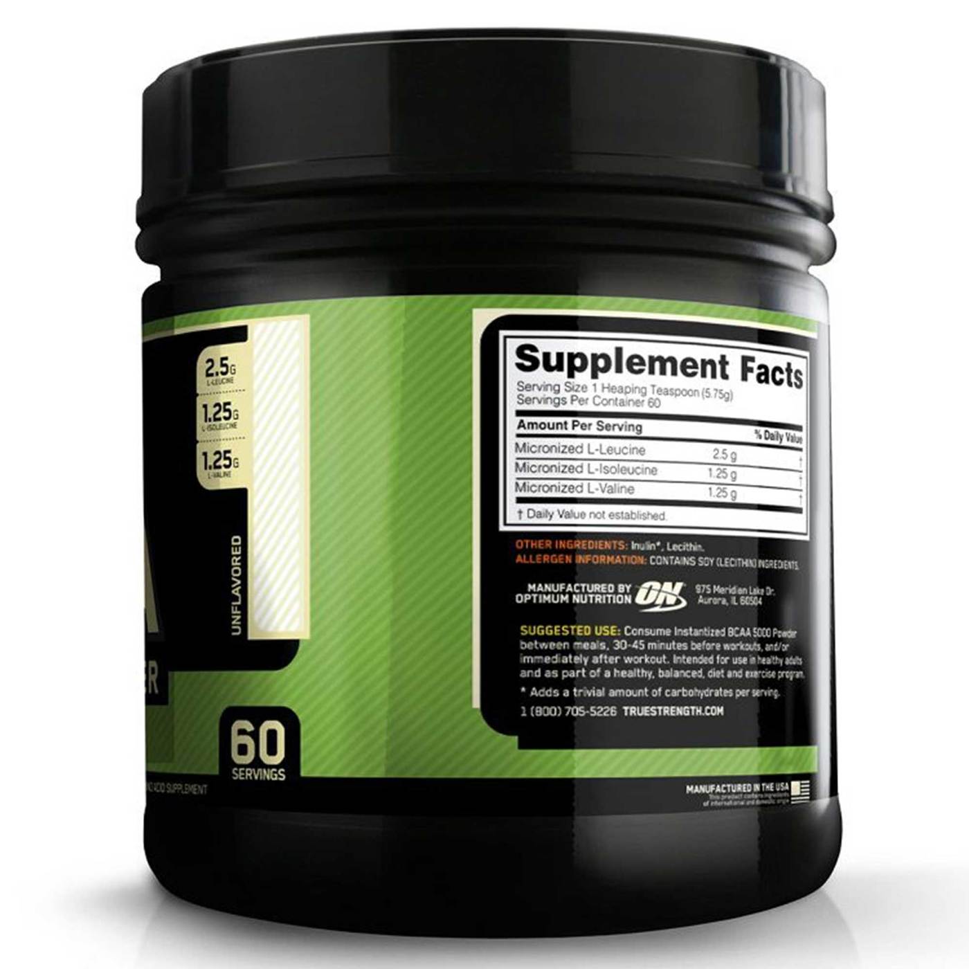 Comprar BCAA Instantized 5000 em Pó Optimum Nutrition 60 Porções - Imagem 2