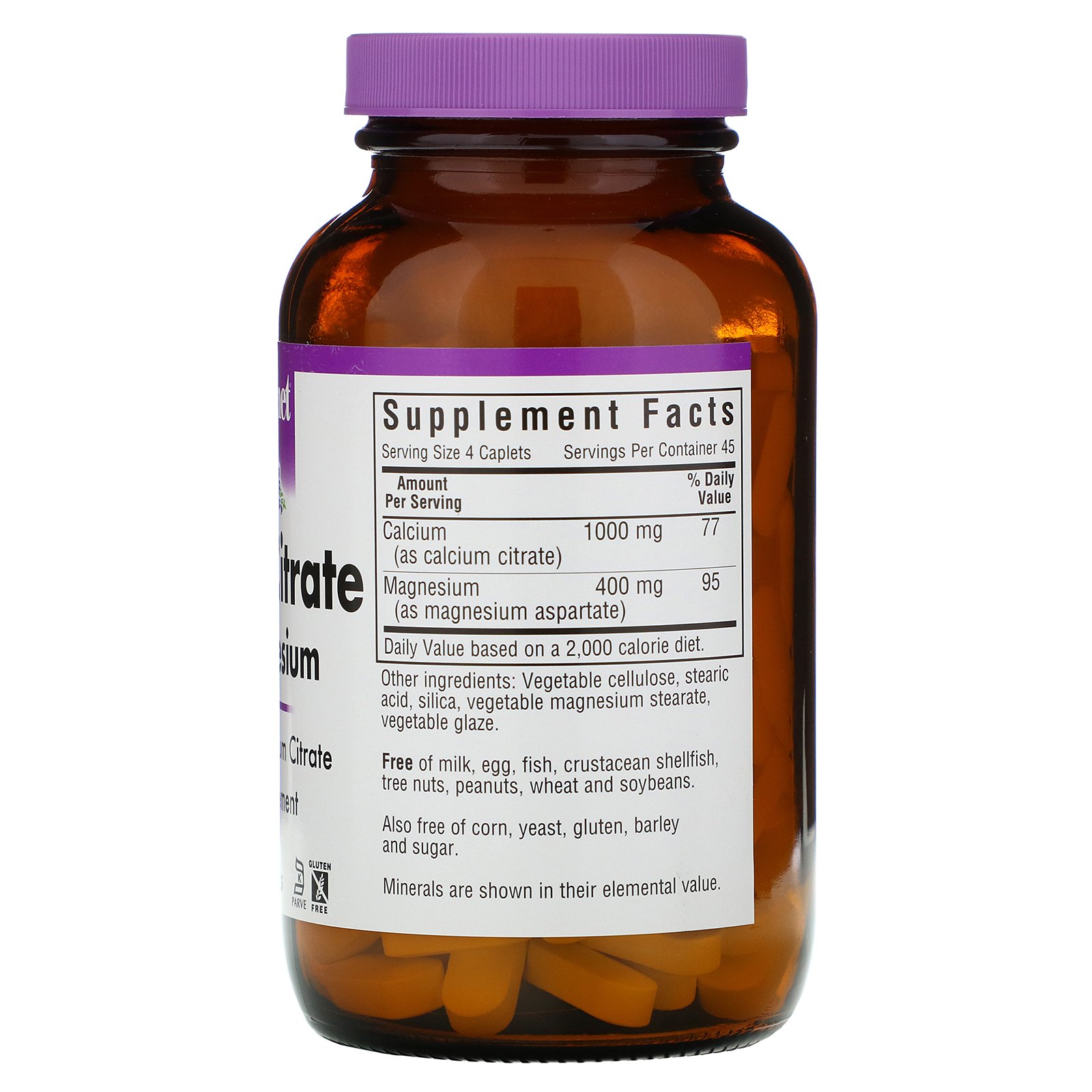 Comprar Bluebonnet Nutrition, Calcium Citrate Plus Magnesium, 180 Caplets - Imagem 2