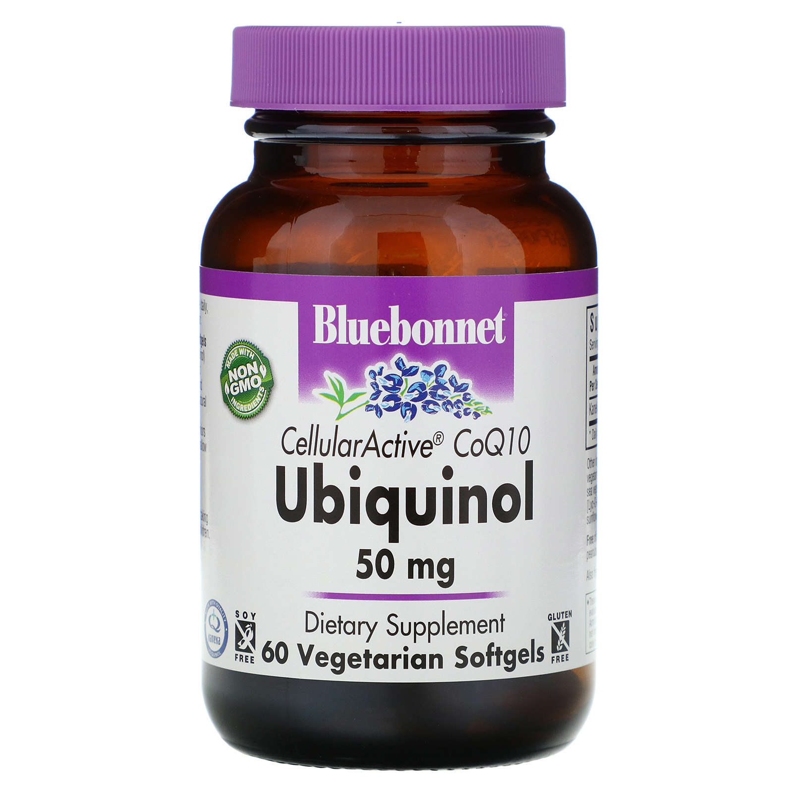 Comprar Bluebonnet Nutrition, Ubiquinol, Cellular Active CoQ10, 50 mg, 60 Vegetarian Capsules