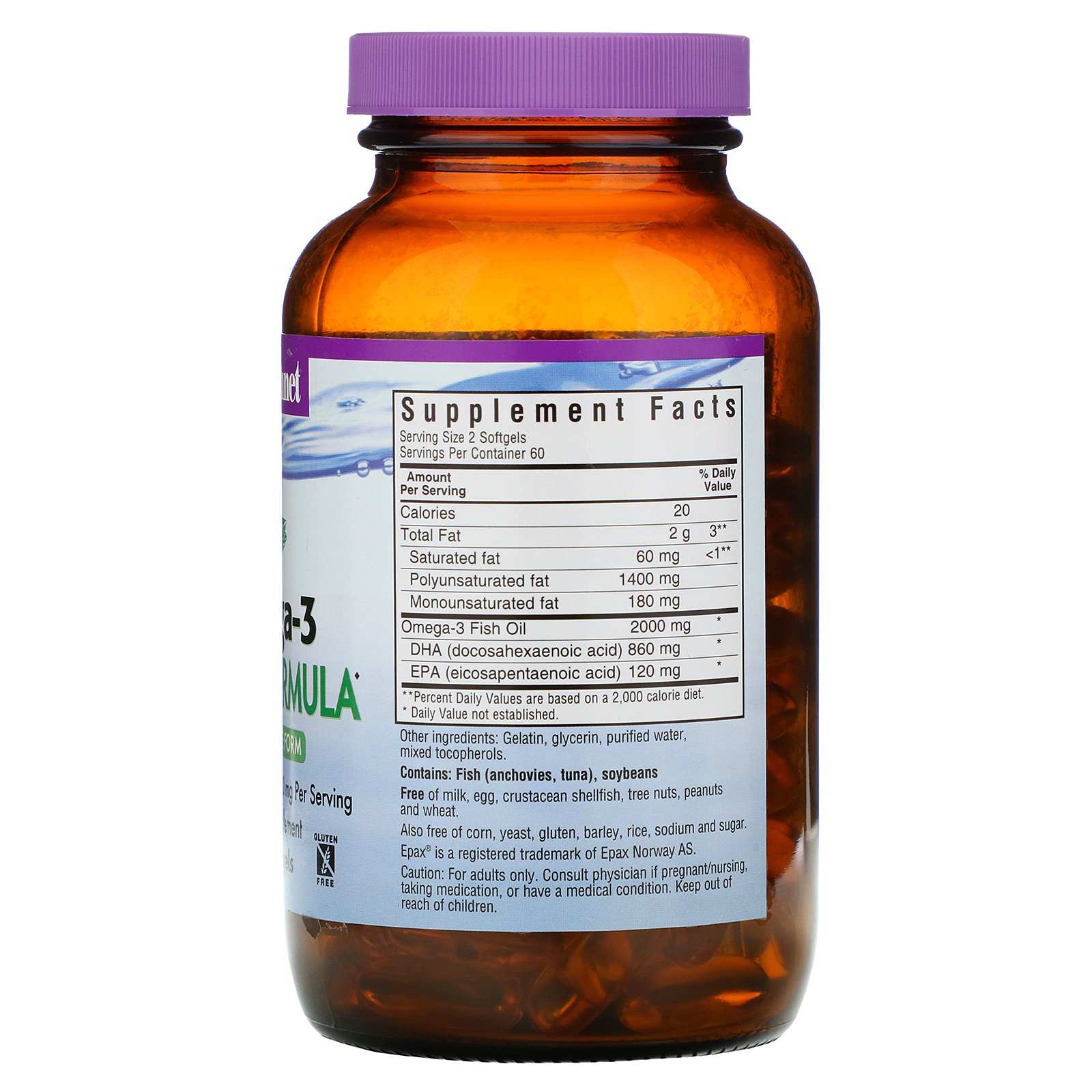 Comprar Bluebonnet Nutrition, Natural Omega-3 Brain Formula, 120 Softgels - Imagem 2