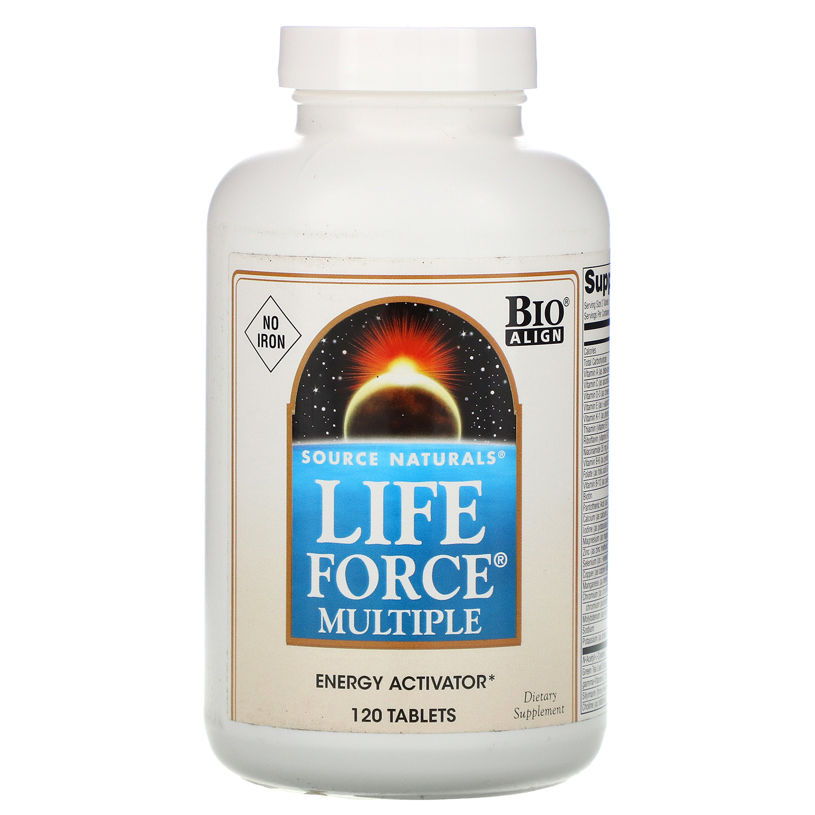 Comprar Source Naturals, Life Force Multiple, Sem Ferro, 120 Comprimidos