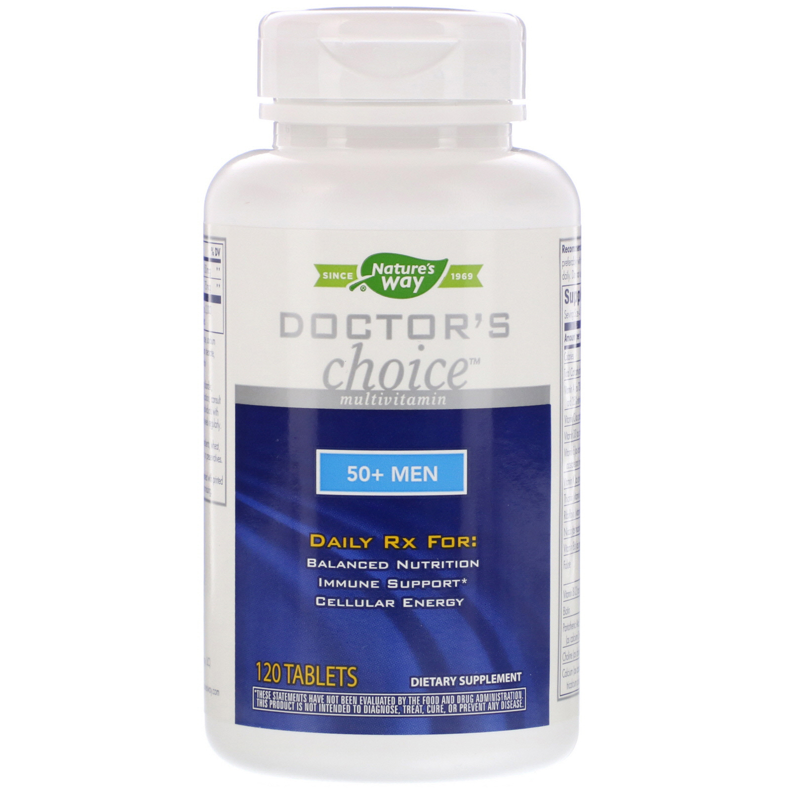 Comprar Nature's Way, Doctor's Choice Multivitamínico, Homens 50+, 120 tabletes - Imagem 3