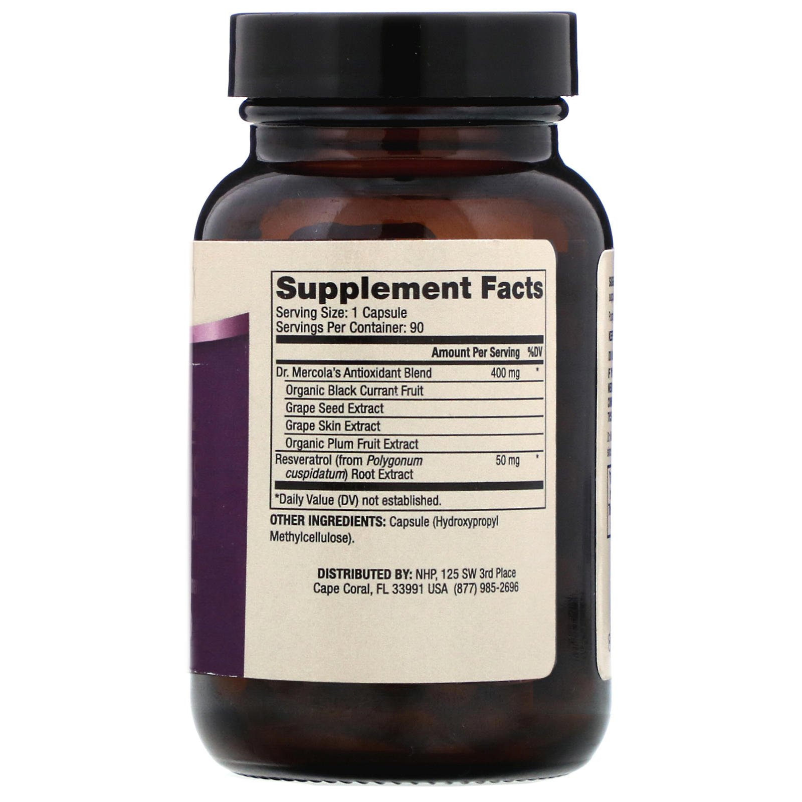 Comprar Dr. Mercola, Purple Defense with Resveratrol, 90 Capsules - Imagem 2