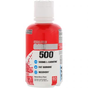 Comprar EVLution Nutrition, Ultra Pure CARNITINE500, Berry, 16 fl oz (465 ml)