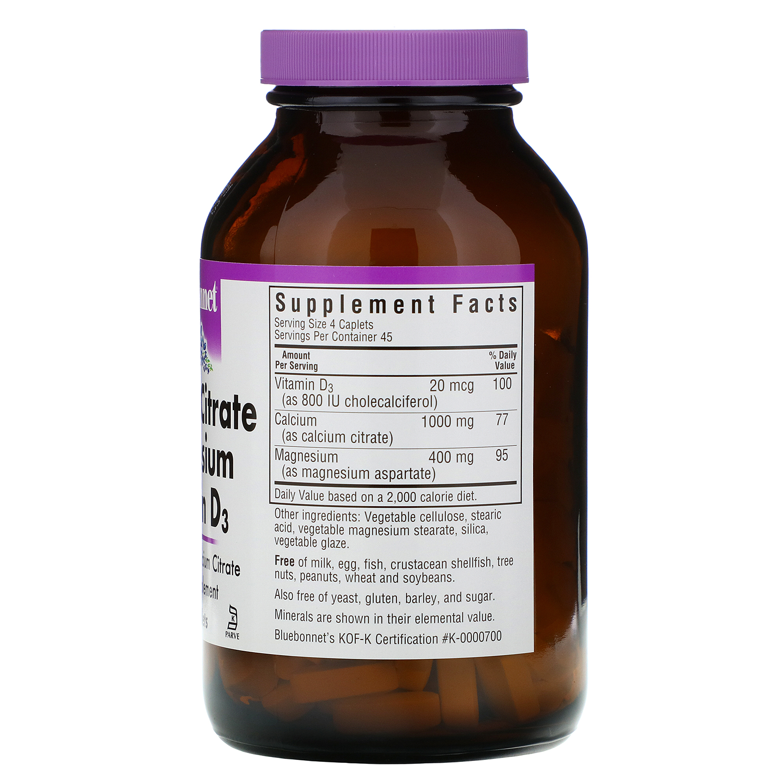 Comprar Bluebonnet Nutrition, Citrato de Cálcio Magnésio Vitamina D3, 180 Cápsulas - Imagem 2