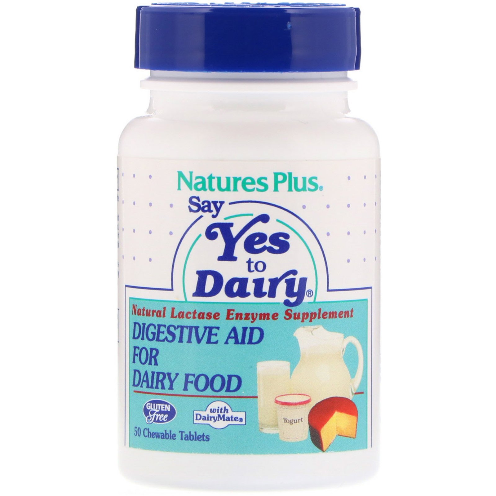 Comprar Nature's Plus, Say Yes to Dairy, Digestive Aid For Dairy Food, 50 Chewable Tablets