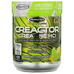 Comprar Muscletech, Performance Series, CREACTOR, Creatine HCI, Lemon-Lime Twist, 8.40 oz (238 g)