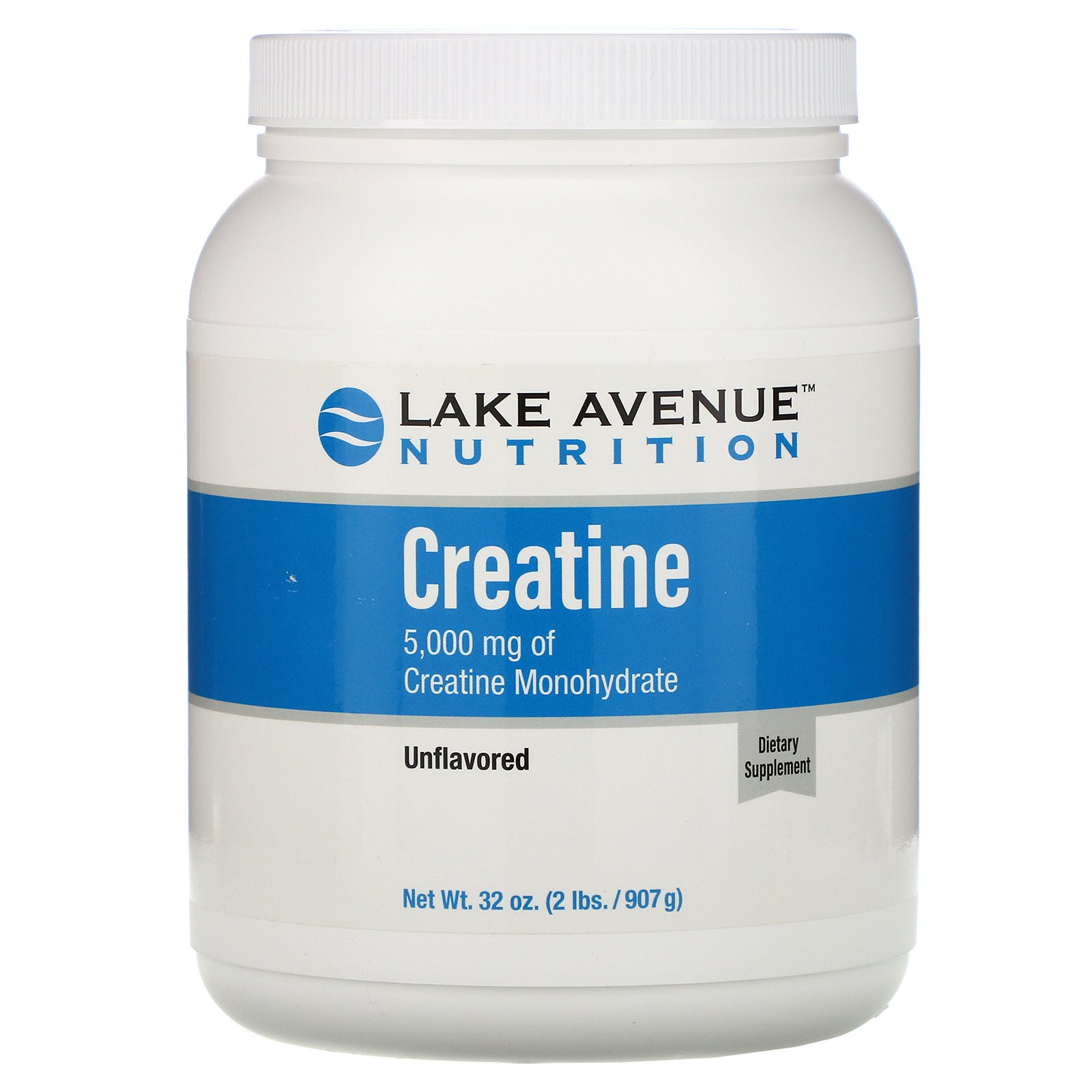 Comprar Lake Avenue Nutrition, Creatine Powder, Unflavored, 5,000 mg, 32 oz (907 g)
