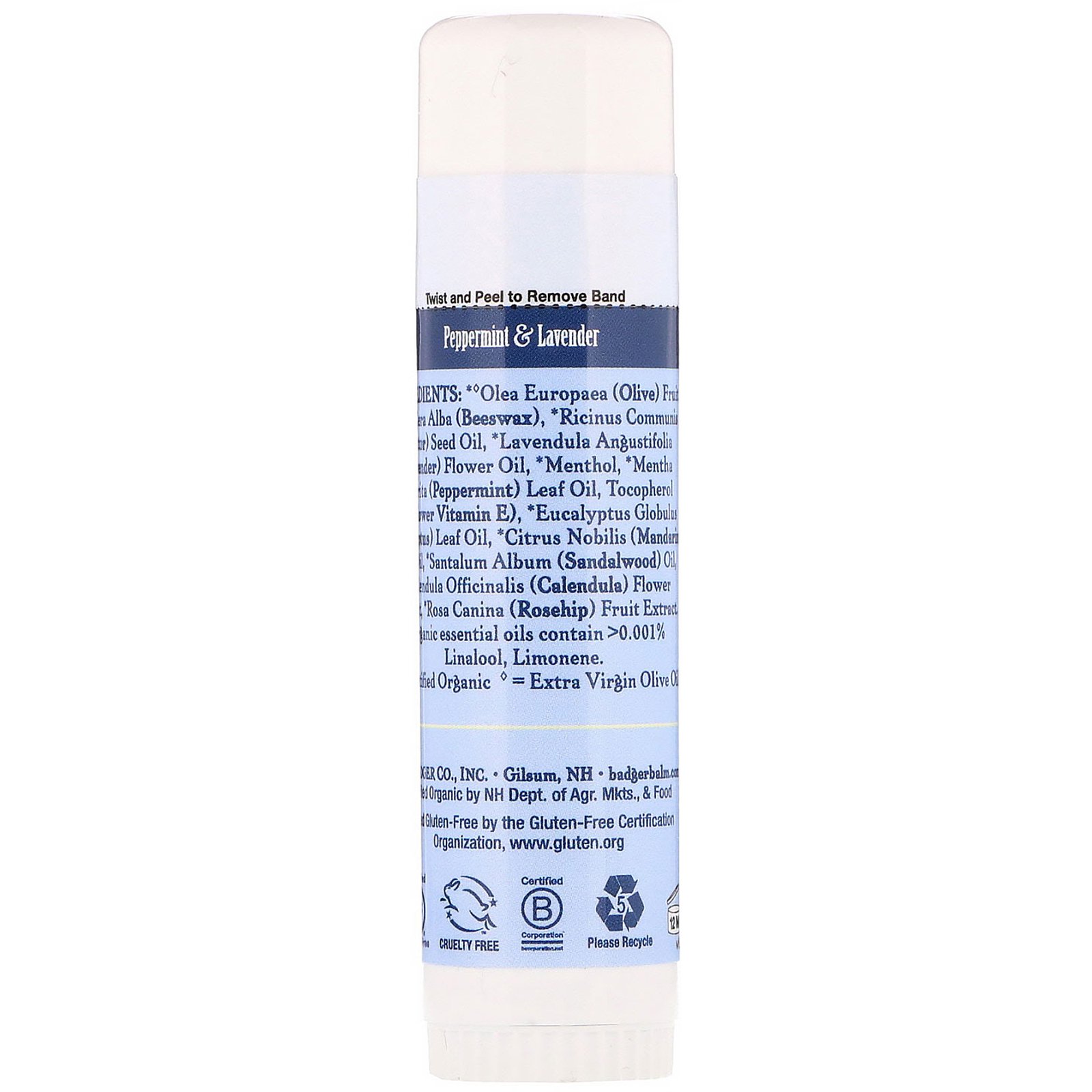 Comprar Badger Company, Organic, Headache Soother, Peppermint & Lavender, .60 oz (17 g) - Imagem 2