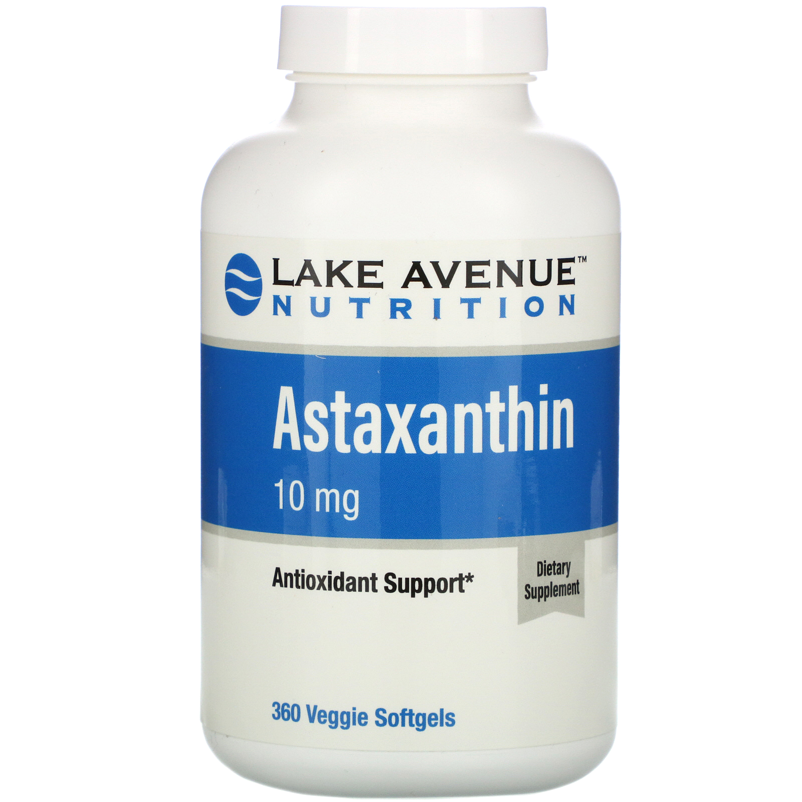 Comprar Lake Avenue Nutrition, Astaxatina, 10 mg, 360 Cápsulas Gelatinosas Vegetais