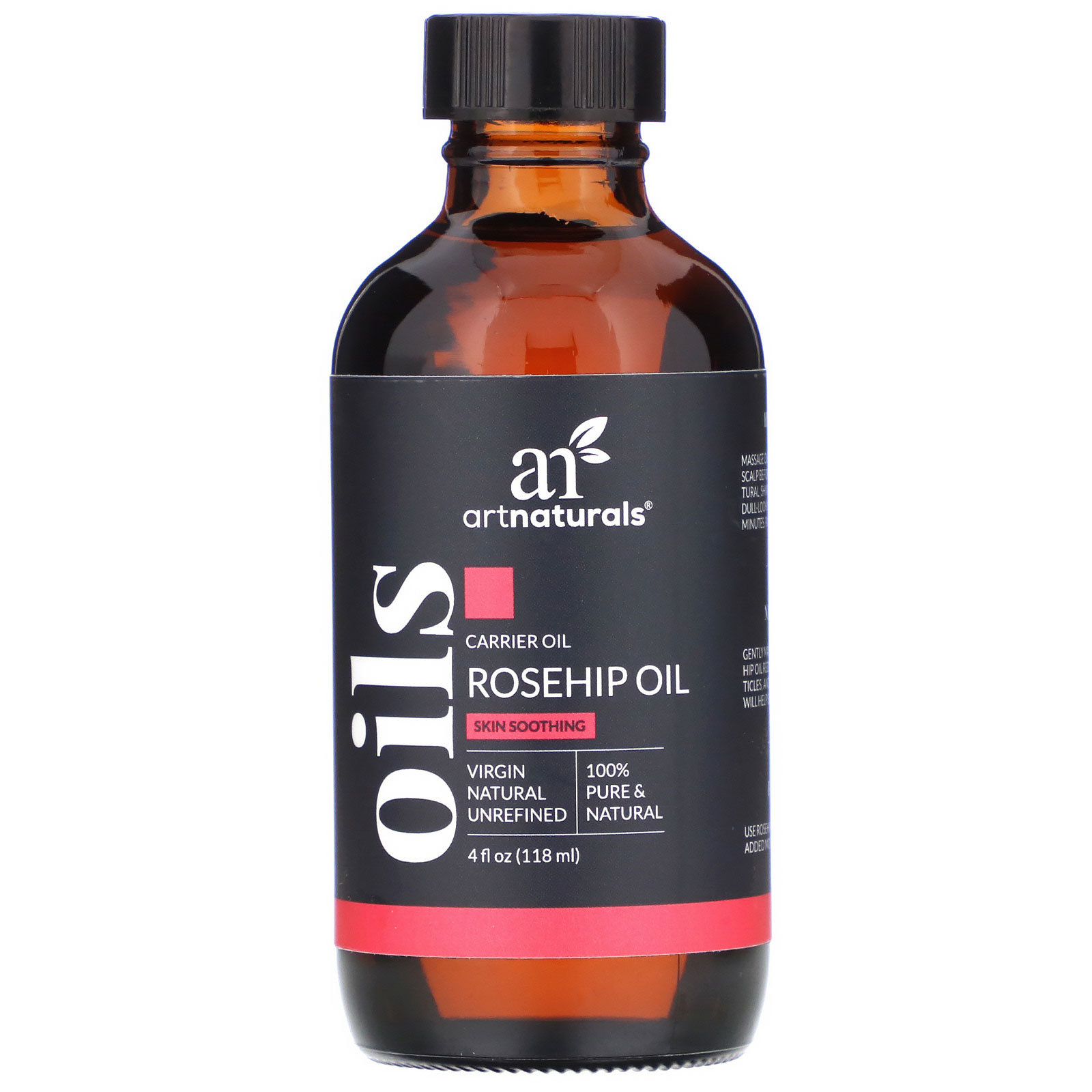 Comprar Artnaturals, Óleo Transportador, Rosa Mosqueta, 4 fl oz (118 ml) - Imagem 3