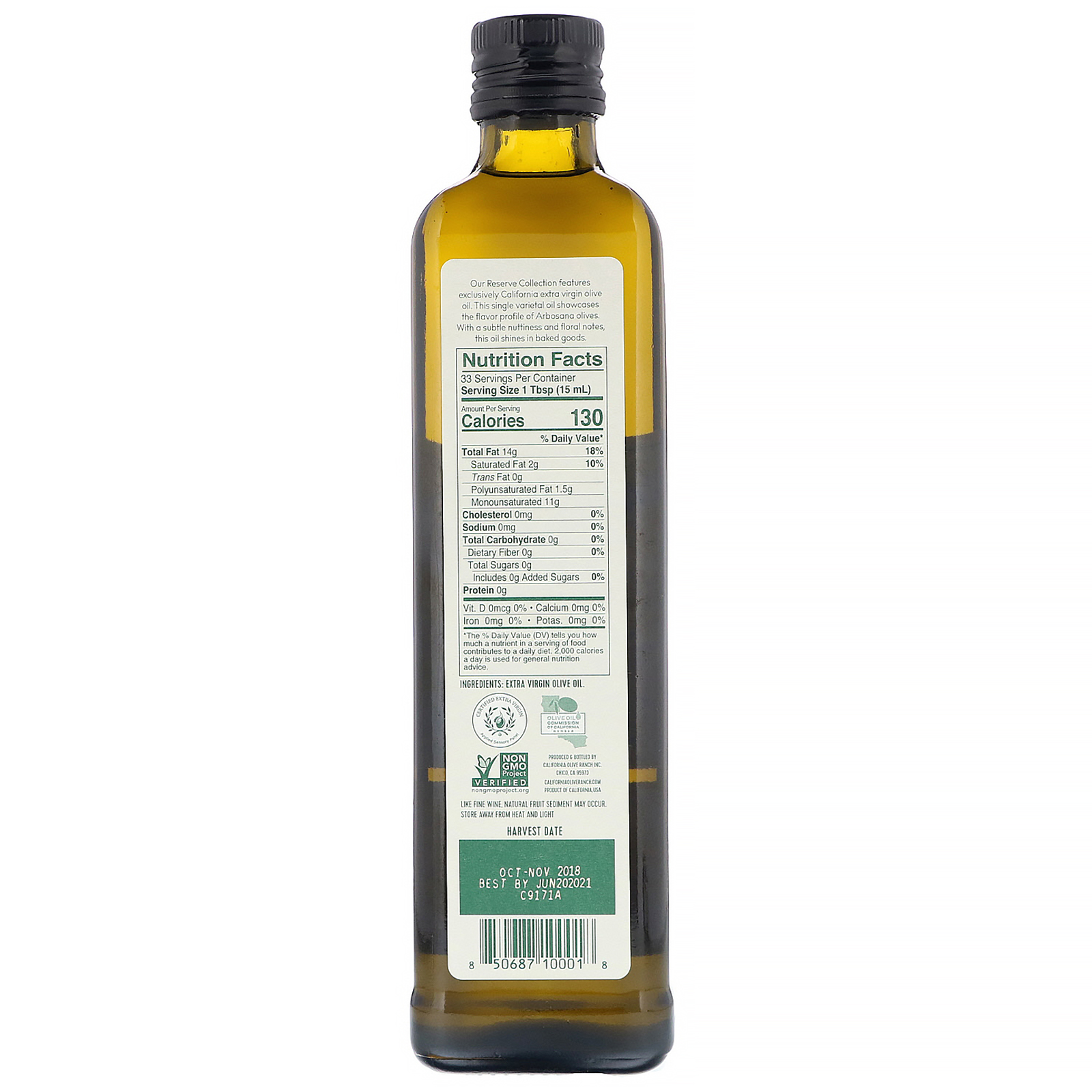 Comprar California Olive Ranch, Azeite de Oliva Extra Virgem, Arbosana, 500 ml (16,9 fl oz) - Imagem 2