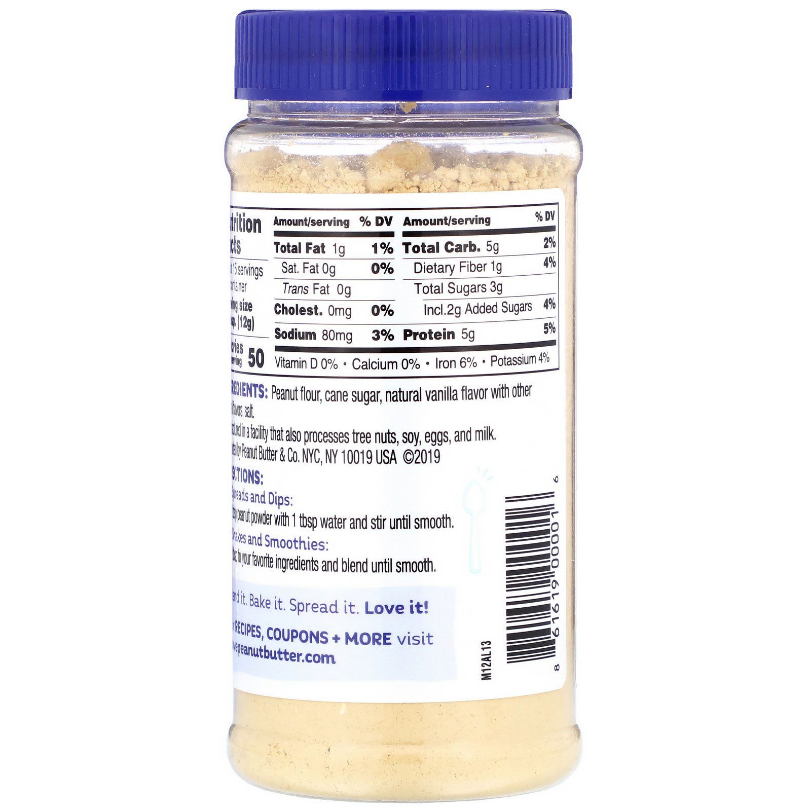 Comprar Peanut Butter & Co., Peanut Powder, Vanilla, 6.5 oz (184 g) - Imagem 3