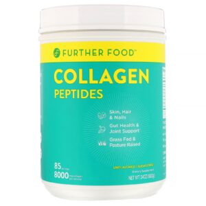 Comprar Further Food, Peptídeos de Colágeno, Proteína Pura em Pó, Sem Sabor, 24 oz (680 g)