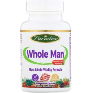 Comprar Paradise Herbs, Whole-Man, Rhino-Virility Formula, 60 Vegetarian Capsules