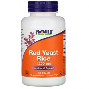 Comprar Now Foods, Arroz de Levedura Vermelha, 1200 mg, 60 Comprimidos