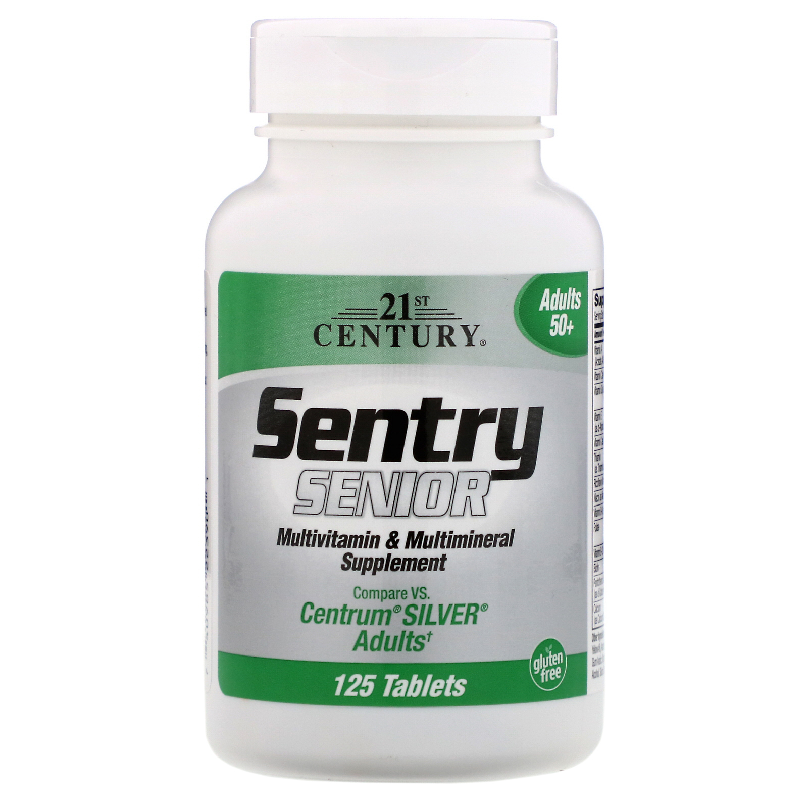 Comprar 21st Century, Sentry Senior, Multivitamin & Multimineral Supplement, Adultos Acima de 50 anos, 125 Comprimidos
