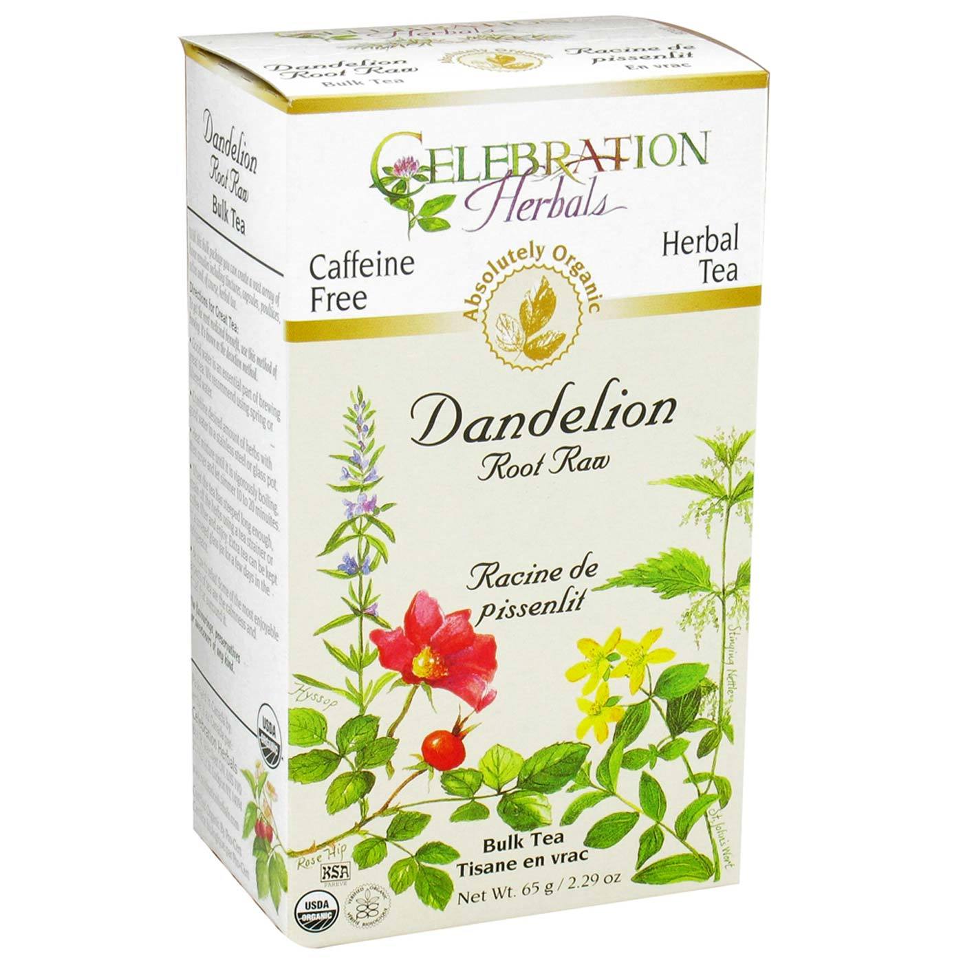Comprar Celebration Herbals, Herbal Tea, Chá de Raíz de Dente de Leão Orgânico - 65 g (3,17 oz)