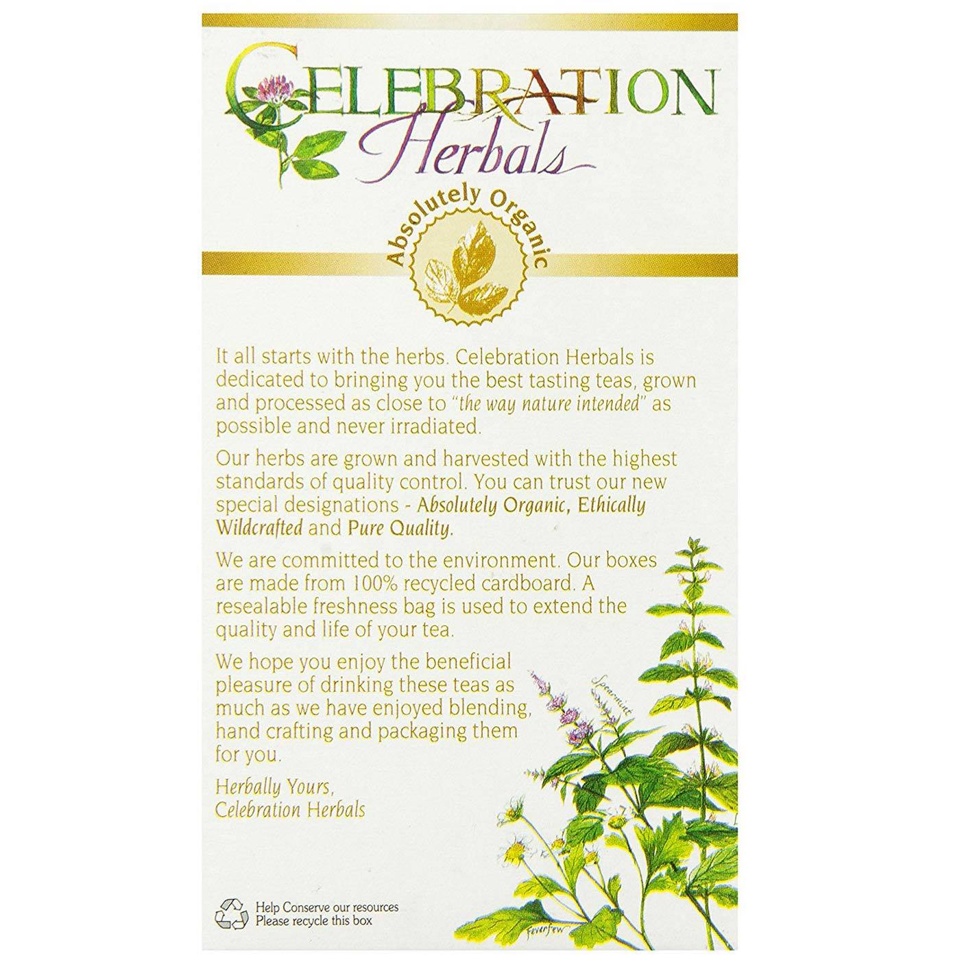 Comprar Celebration Herbals, Herbal Tea, Chá de Raíz de Dente de Leão Orgânico - 65 g (3,17 oz) - Imagem 3