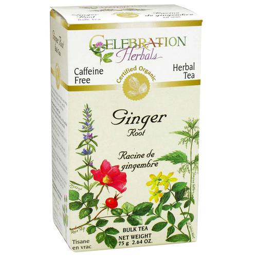 Comprar Celebration Herbals, Raíz de Gengibre Orgânico - 2,62 oz