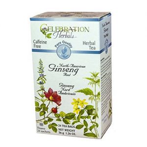 Comprar Celebration Herbals, Chá de Ginseng de Qualidade Pura - 24 Saquinhos de Chá