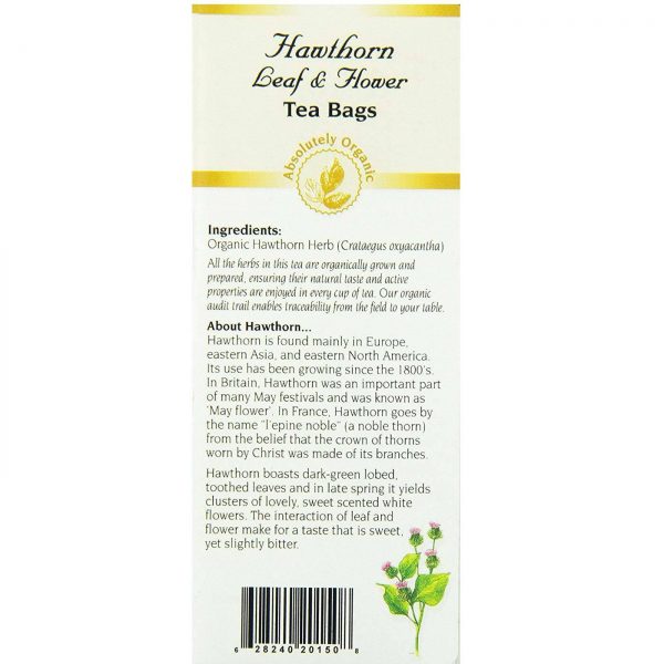 Comprar Celebration Herbals Herbal Tea, Chá de Espinheiro Alvar Orgânico Folha & Flor - 24 Saquinhos de Chá - Imagem 4