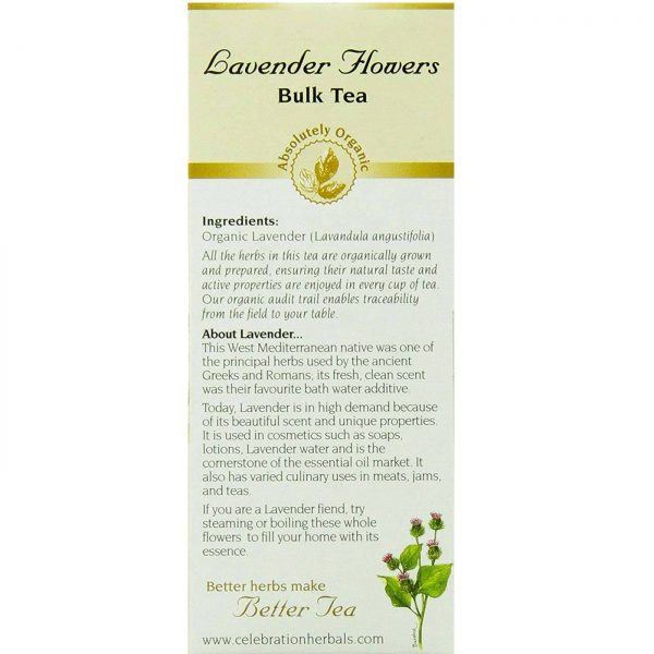 Comprar Celebration Herbals, Chá Orgânico de Flores de lavanda - 38g (1,33 oz) - Imagem 4