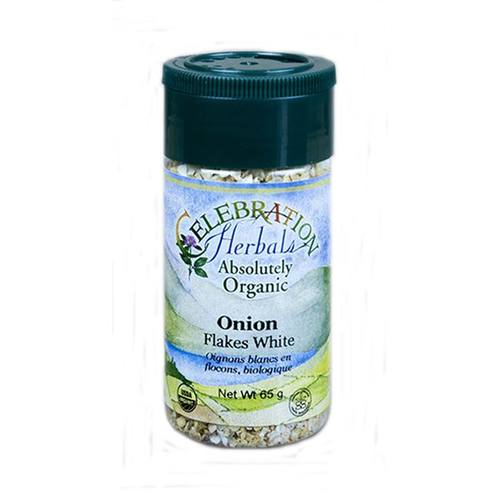 Comprar Celebration Herbals, Tempero de Cebola Orgânico - Flocos Brancos - 65g (3,5 oz)