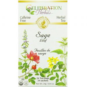 Comprar Celebration Herbals Herbal Tea, Chá de Sálvia Orgânica - 24 Saquinhos