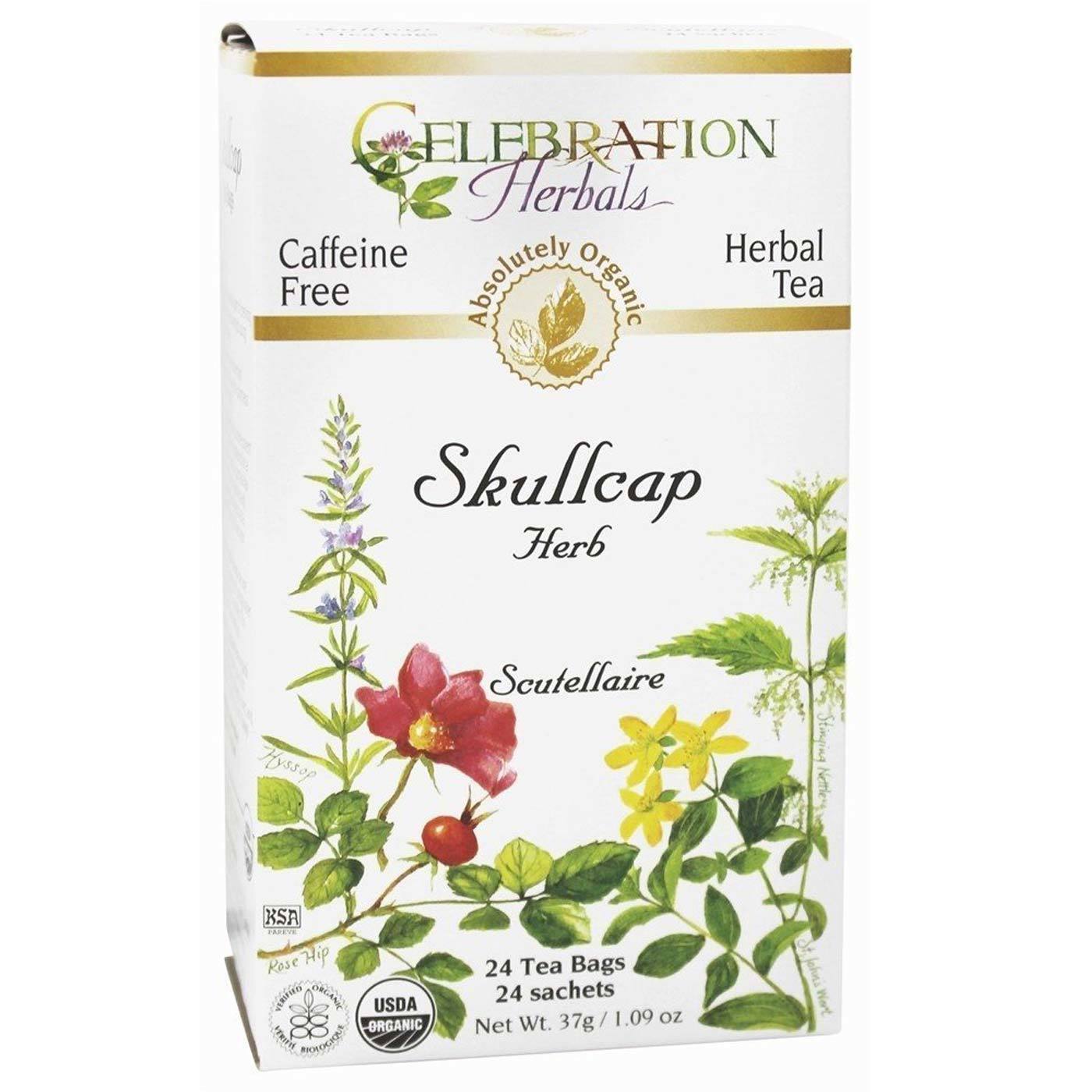 Comprar Celebration Herbals Herbal Tea, Chá de Raiz de Escutelária Orgânica - 24 Saquinhos de Chá