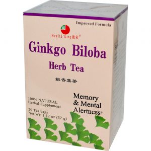 Comprar Health King and Balanceuticals, Chá de Ginkgo Biloba - 20 Saqunhos de Chá