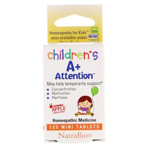 Comprar Natra-Bio, A + Attention™, Maçã Yummy - 125 Mini Tablets