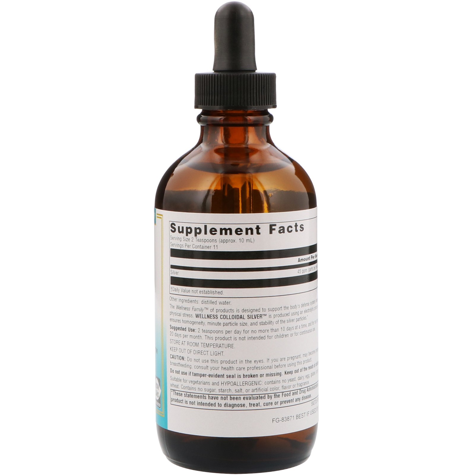 Comprar Source Naturals, Prata coloidal para bem-estar, 45 PPM, 4 fl oz (118,28 ml) - Imagem 2
