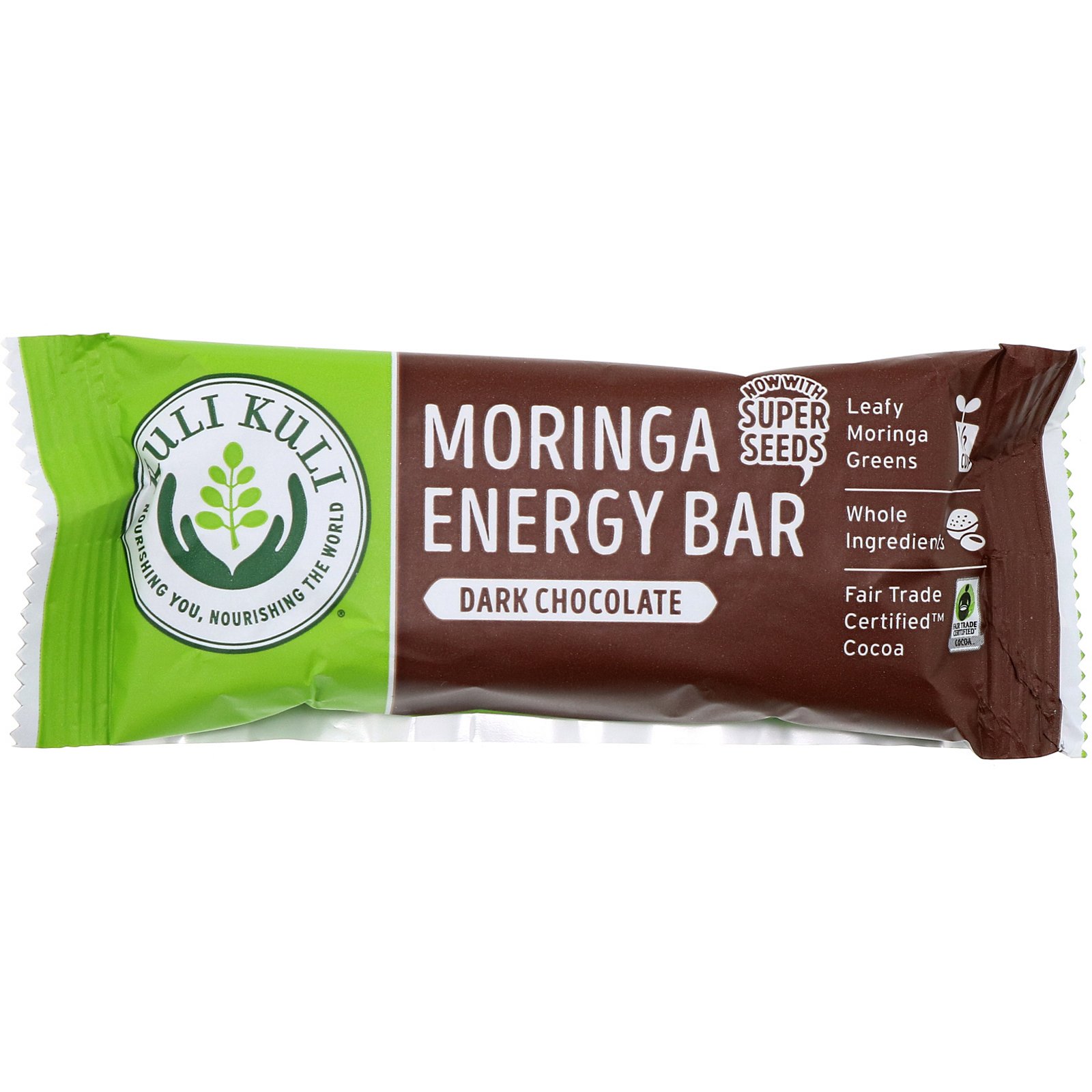Comprar Kuli Kuli, Barra de Moringa, Chocolate Preto, 12 Barras, 1,6 oz (45 g) Cada - Imagem 3