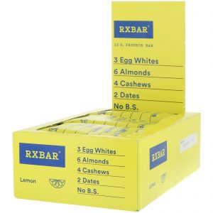 Comprar RXBAR, Barra de Proteína, Limão, 12 Barras, 1,83 oz (52 g) Cada