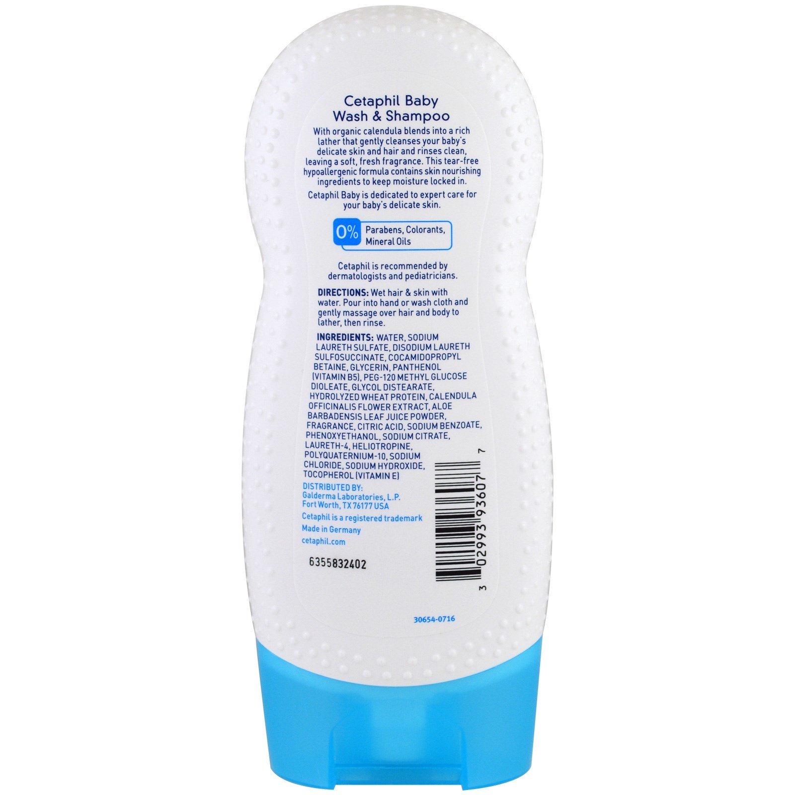 Comprar Cetaphil, Sabonete Corporal e Shampoo para Bebês com Calêndula Orgânica, 230 ml (7,8 fl oz) - Imagem 2