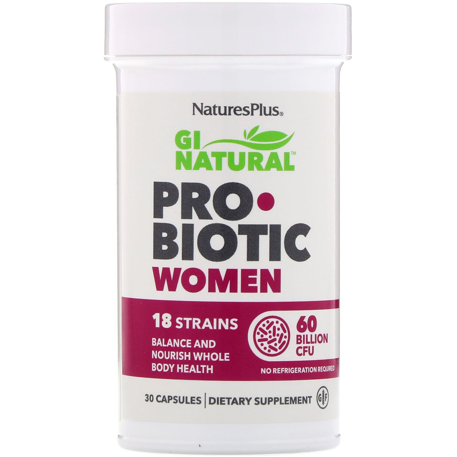 Comprar Nature's Plus, GI Natural Probiotic Women, 60 Bilhões de UFCs, 30 Cápsulas - Imagem 3